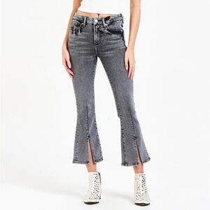 Dear John JEANNE SUPER HIGH RISE CROPPED FLARE JEANS STANFORD Size 27